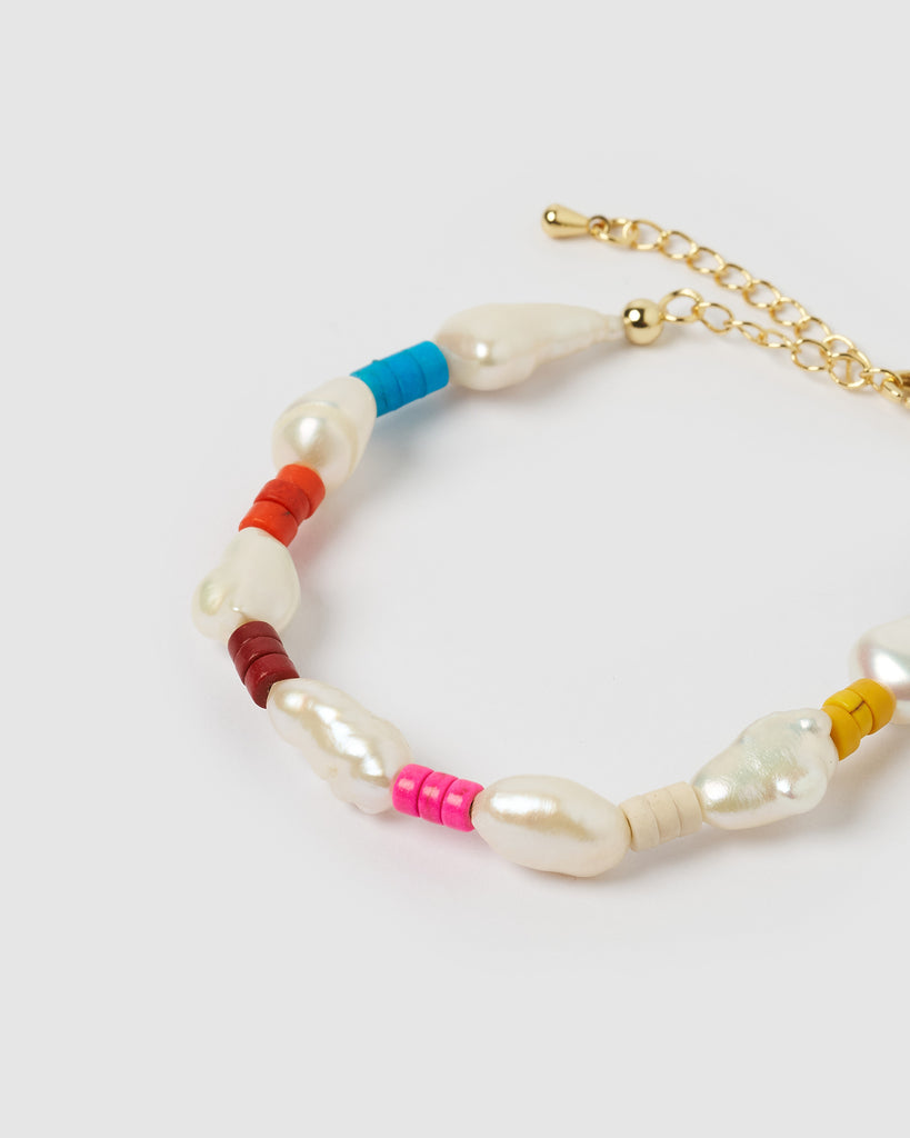 Miz Casa & Co Kaya Bracelet Pearl Multi
