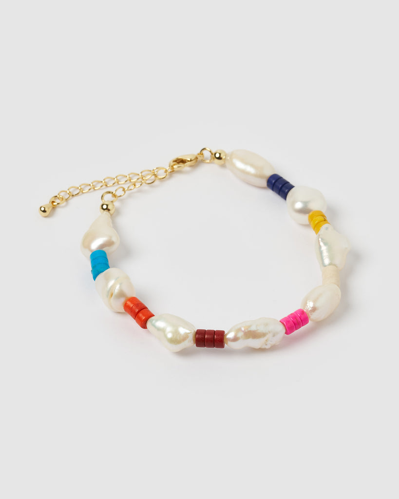 Miz Casa & Co Kaya Bracelet Pearl Multi