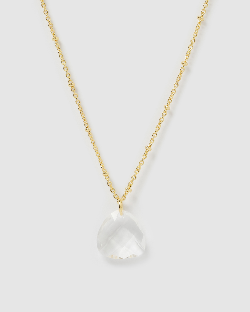 Miz Casa & Co Leny Necklace Clear Quartz