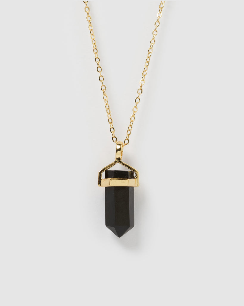 Miz Casa & Co May Necklace Amethyst Gold