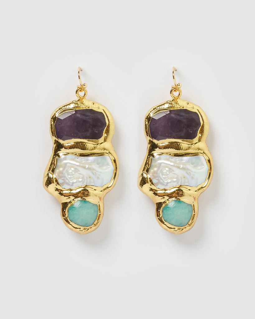 Miz Casa & Co Monti Earrings Gold