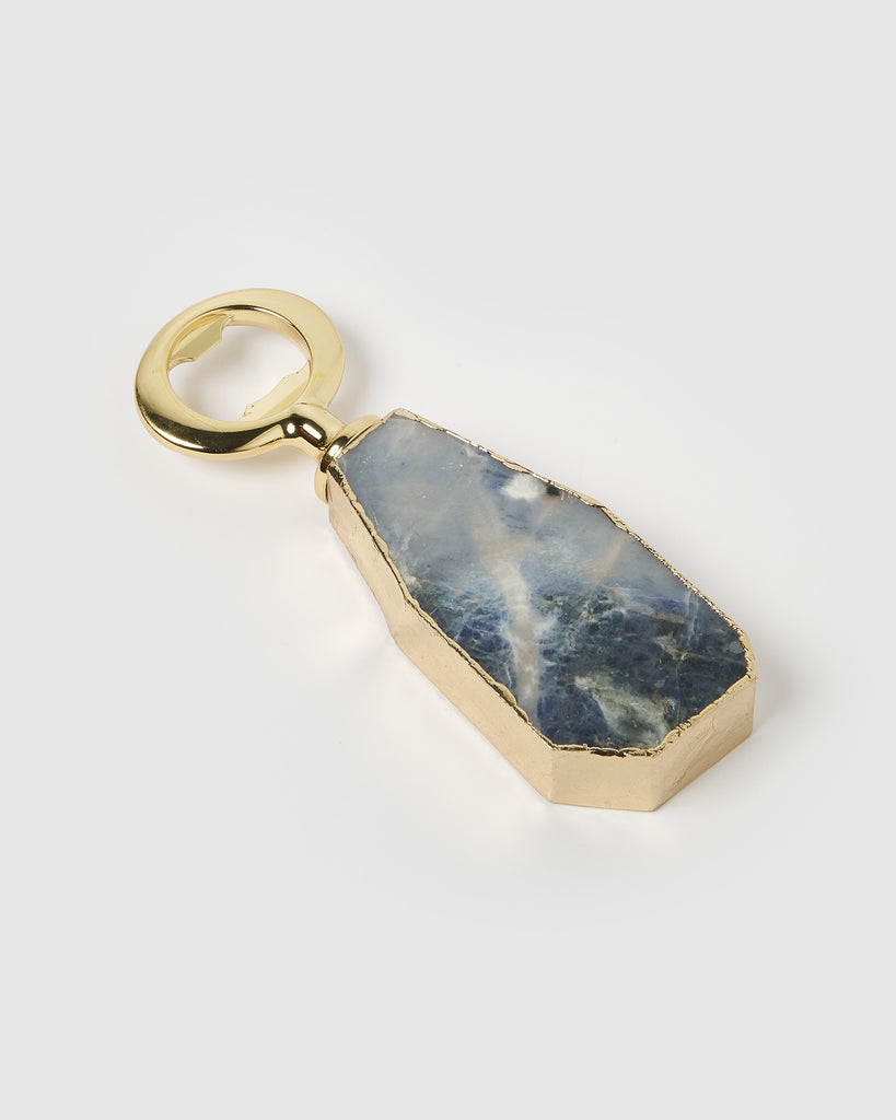 Miz Casa & Co Bottle Opener Gold Blue Lapis