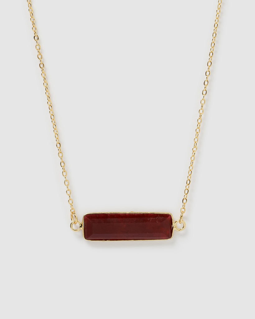 Miz Casa & Co Maz Necklace Red Agate
