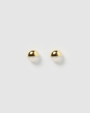 Miz Casa & Co Lady Jane Drop Earrings Gold Pearl