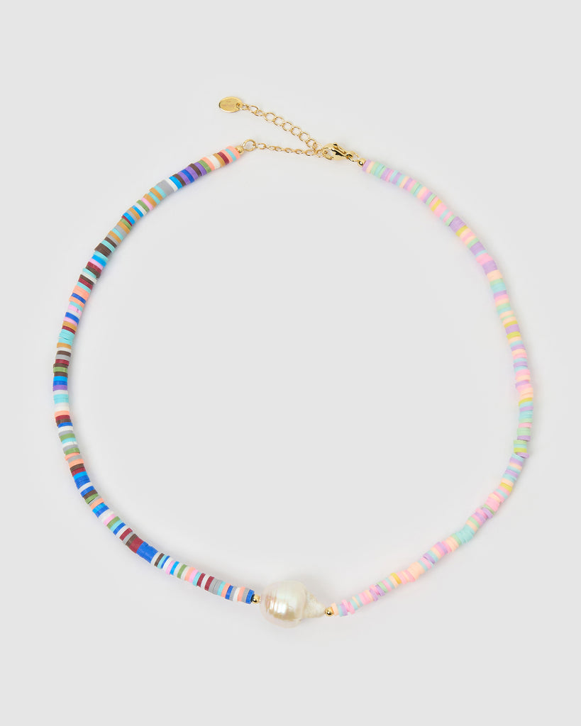 Miz Casa & Co Malia Choker Pearl Rainbow