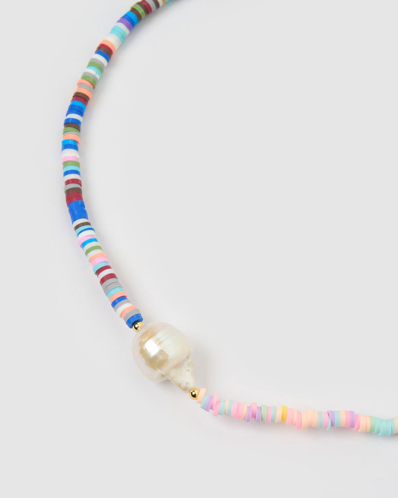 Miz Casa & Co Malia Choker Pearl Rainbow