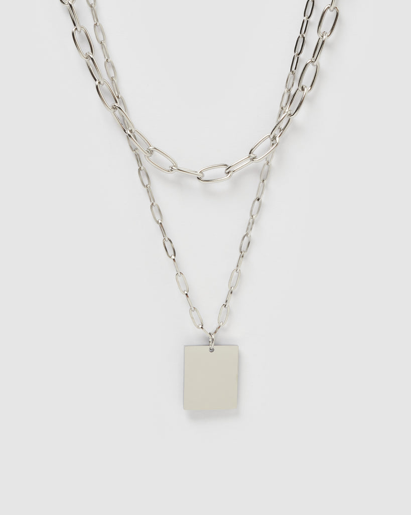 Miz Casa & Co Natasha Layered Necklace Silver