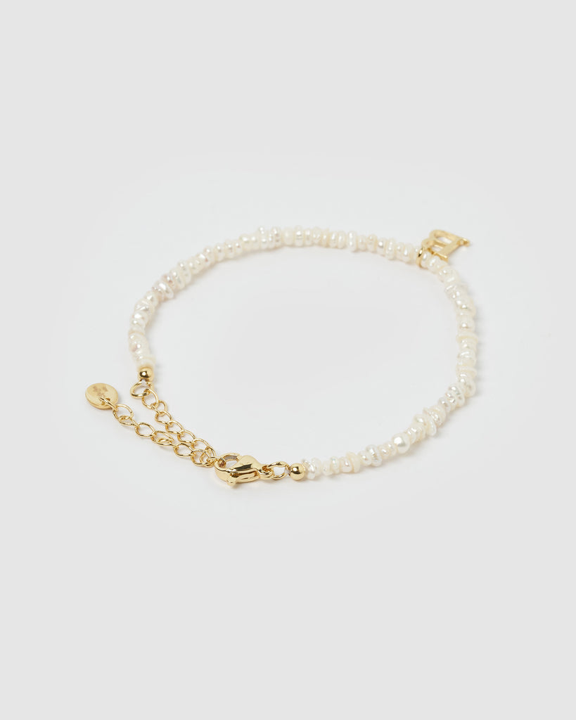 Miz Casa & Co Pearl Letter B Bracelet