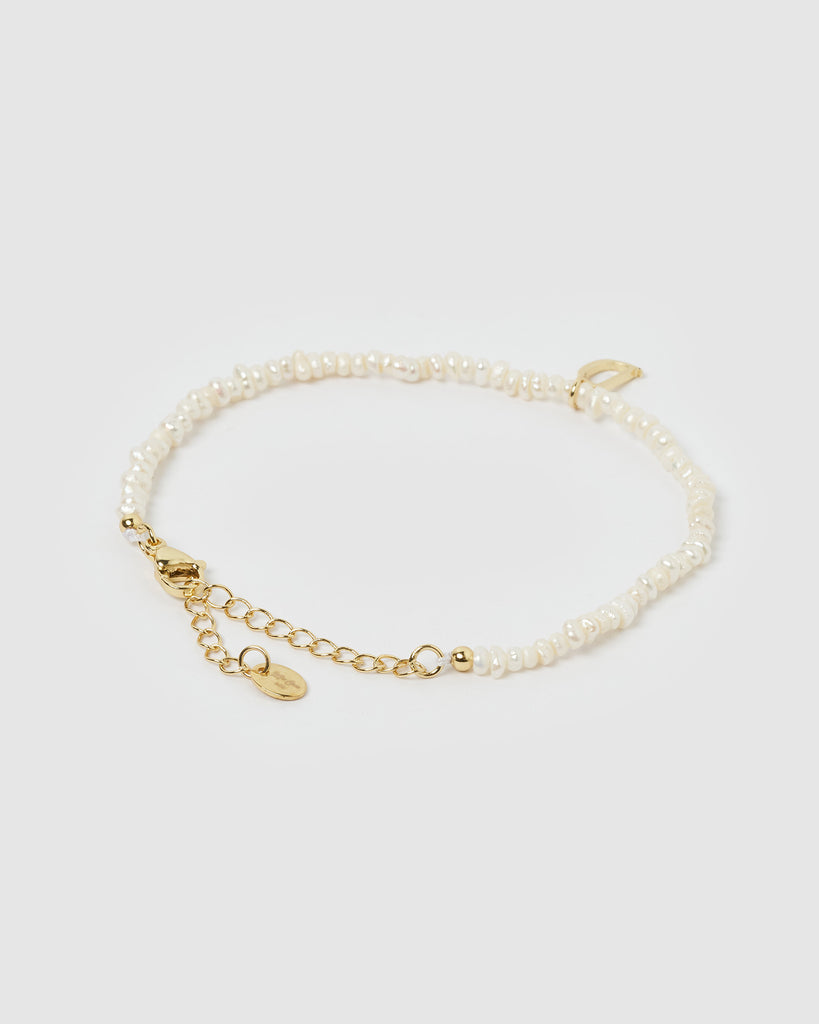 Miz Casa & Co Pearl Letter D Bracelet
