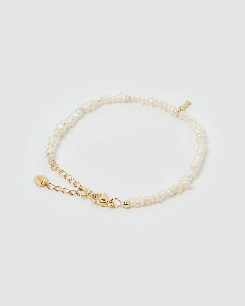 Miz Casa & Co Pearl Letter I Bracelet
