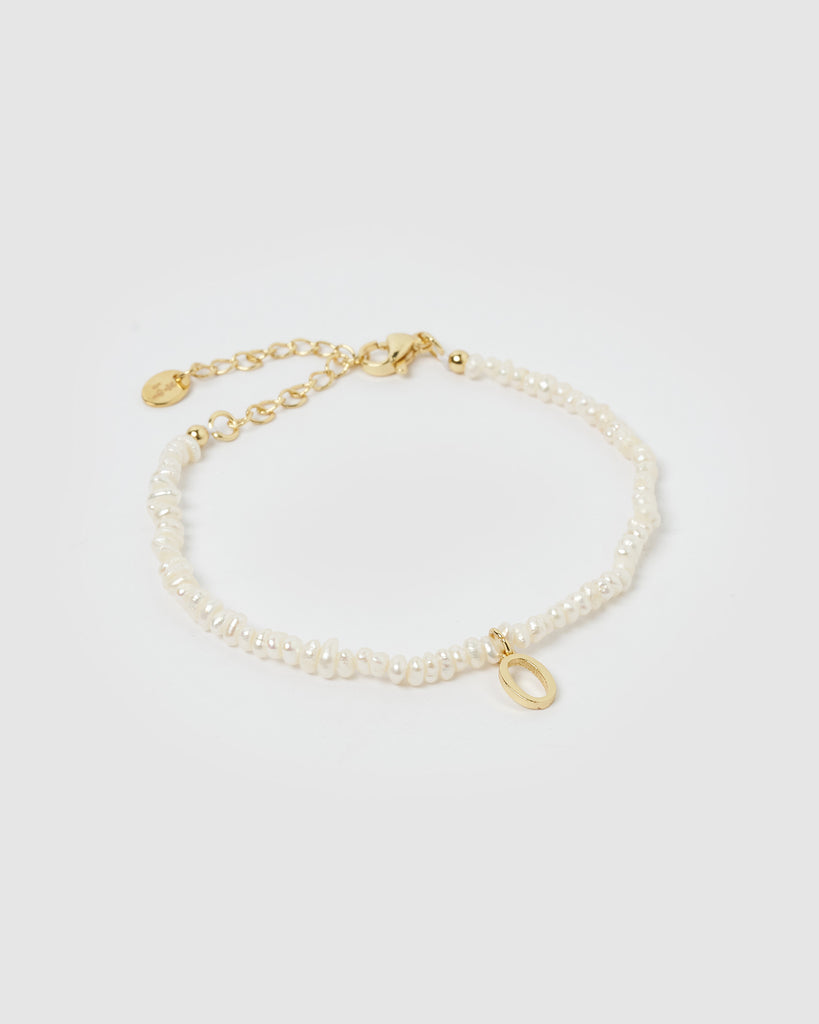 Miz Casa & Co Pearl Letter O Bracelet