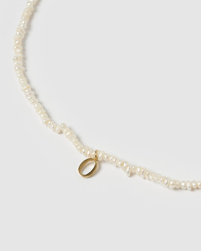 Miz Casa & Co Pearl Letter O Choker