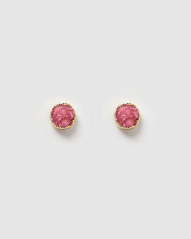 Miz Casa & Co Rose Earring Labrodite Gold