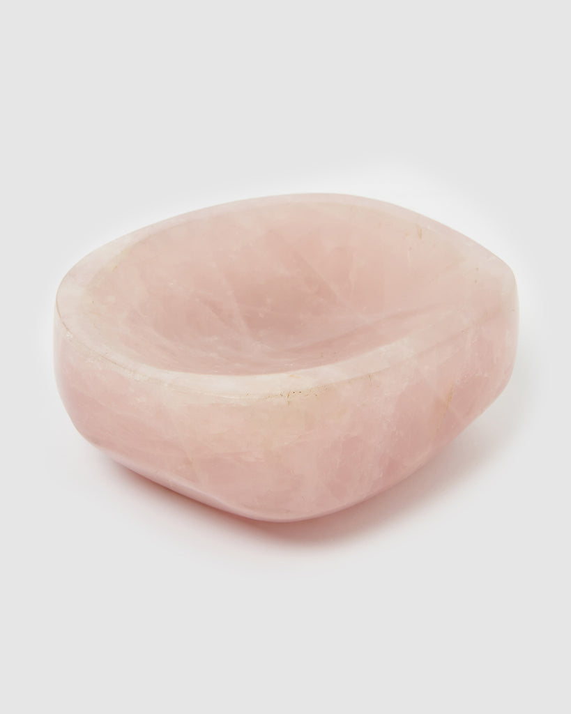 Miz Casa & Co Rose Quartz Crystal Dish