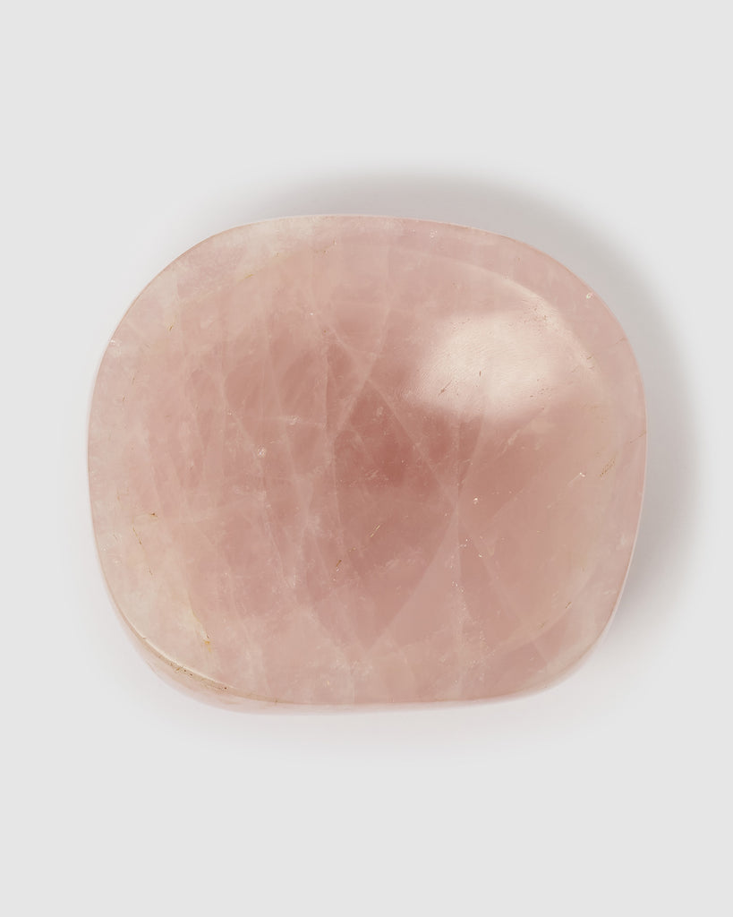 Miz Casa & Co Rose Quartz Crystal Dish