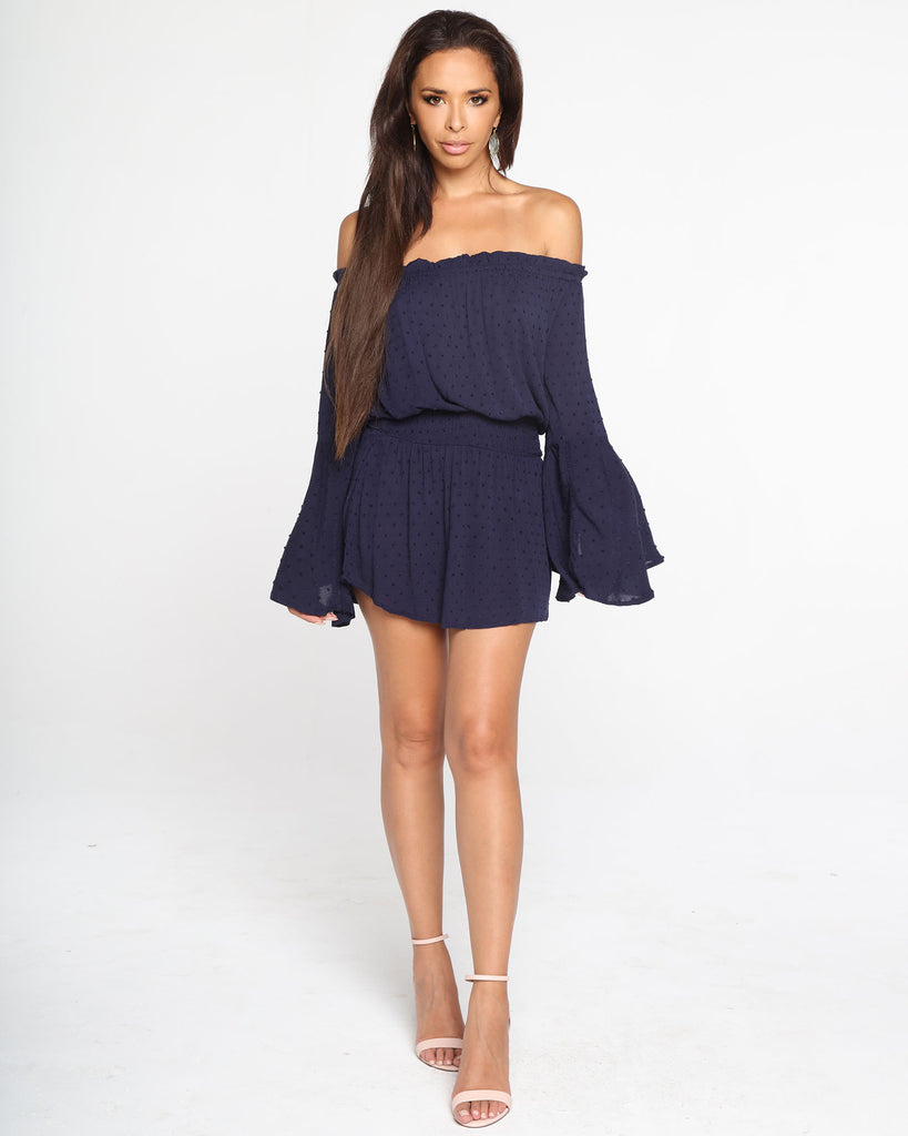 Miz Casa and Co Scarlett Dress Navy (SIZES 8, 12 & 14 ONLY)