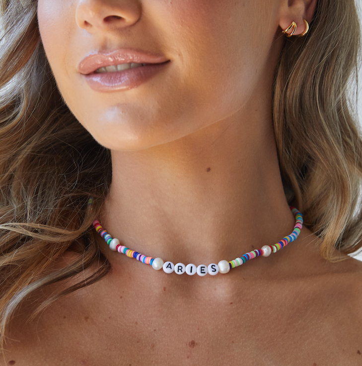 Miz Casa & Co Aries Star Sign Necklace Multi