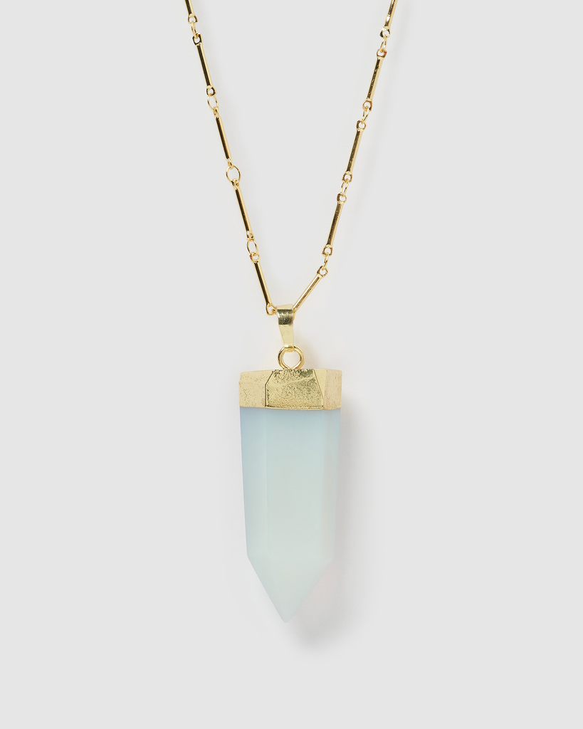 Miz Casa & Co Large Solitaire Pendant Necklace Moonstone