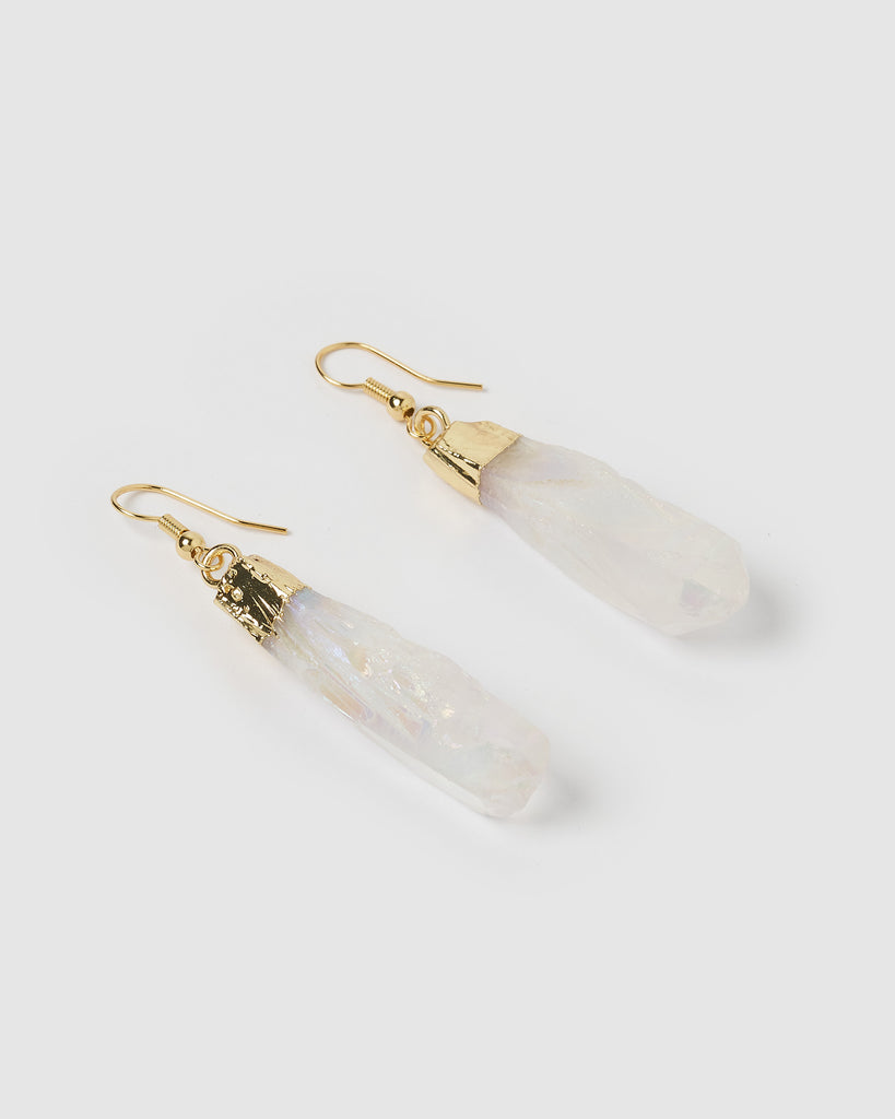 Miz Casa & Co Spade Crystal Drop Earrings