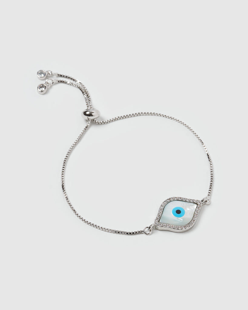 Miz Casa & Co Time Keeper Bracelet Silver Pearl