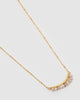 Miz Casa & Co Tempest Freshwater Pearl Necklace Gold Purple