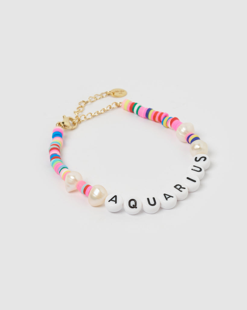 Miz Casa & Co Aquarius Star Sign Bracelet Multi