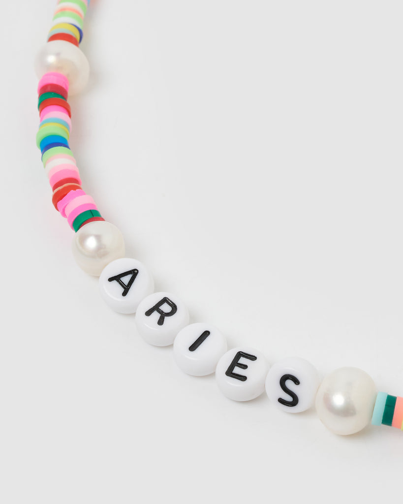 Miz Casa & Co Aries Star Sign Necklace Multi