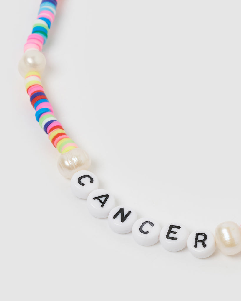 Miz Casa & Co Cancer Star Sign Necklace Multi