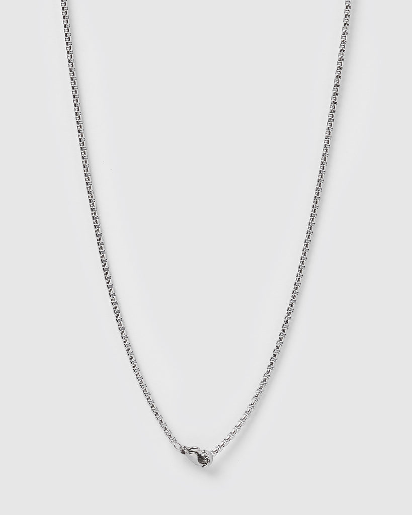 Miz Casa & Co Jadis Stone Perfume Bottle Necklace Silver Clear Quartz