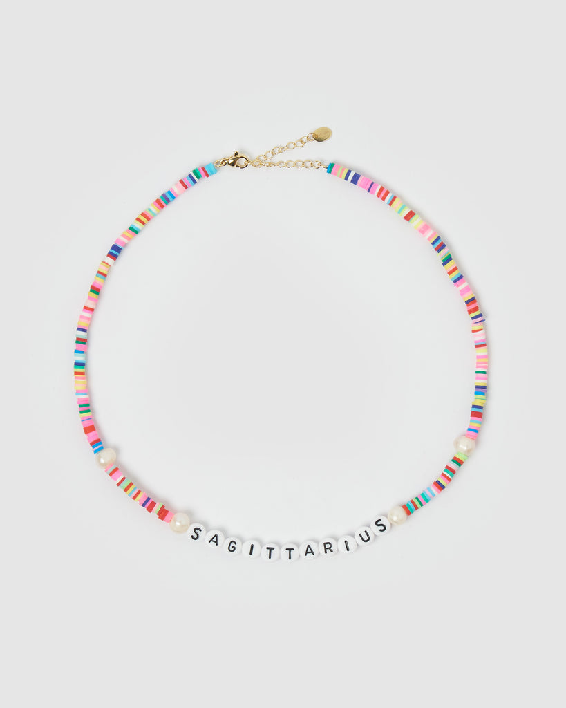 Miz Casa & Co Sagittarius Star Sign Necklace Multi
