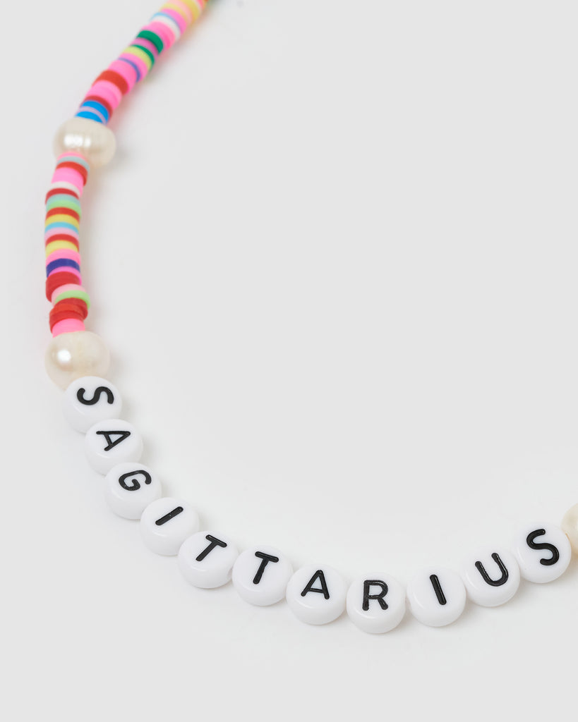 Miz Casa & Co Sagittarius Star Sign Necklace Multi