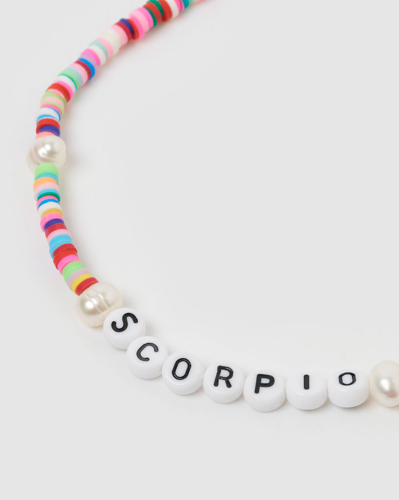Miz Casa & Co Scorpio Star Sign Necklace Multi