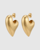 Miz Casa & Co Faye Drop Stud Earrings Gold