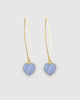 Miz Casa & Co Hazel Heart Hook Earrings Moonstone