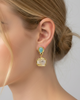 Miz Casa & Co Meira Earrings in Clear Jade