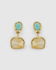 Miz Casa & Co Meira Earrings in Clear Jade