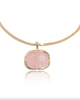 Miz Casa & Co Azurine Necklace Rose Quartz