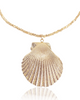 Miz Casa & Co Asterelle Shell Necklace Gold