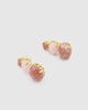 Miz Casa & Co Cleo Gemstone Studs Earrings Pink Multi