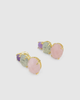 Miz Casa & Co Cleo Gemstone Studs Earrings Light Multi