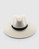 Miz Casa & Co Eleanor Foldable Weave Sun Hat White