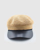 Miz Casa & Co Elisse Foldable Raffia Weave Bakerboy Hat Natural