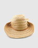 Miz Casa & Co Maya Raffia Weave Cowboy Hat Brown