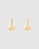 Miz Casa & Co Ophira Eye Huggie Earrings Gold