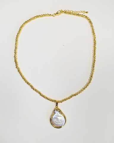 Miz Casa & Co Flora Necklace White