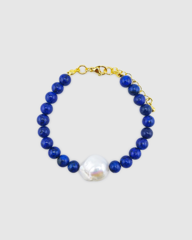 Miz Casa & Co Aven Cuff Bracelet Gold Pearl