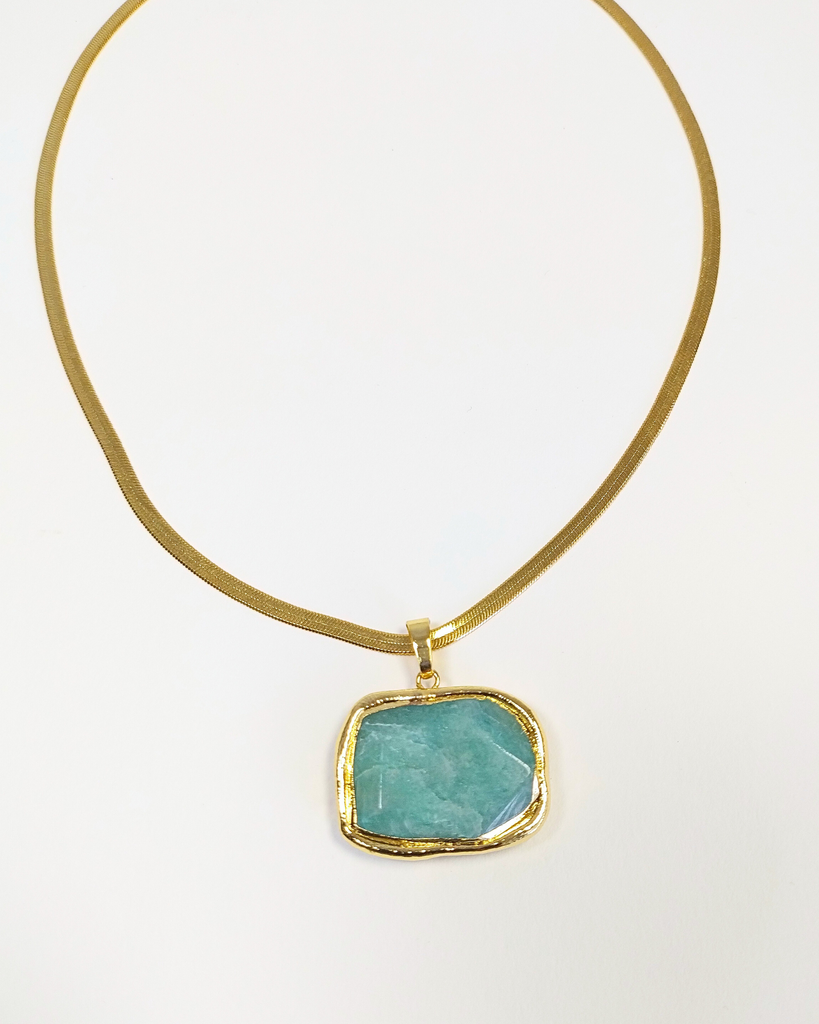 Miz Casa & Co Azurine Necklace Jade