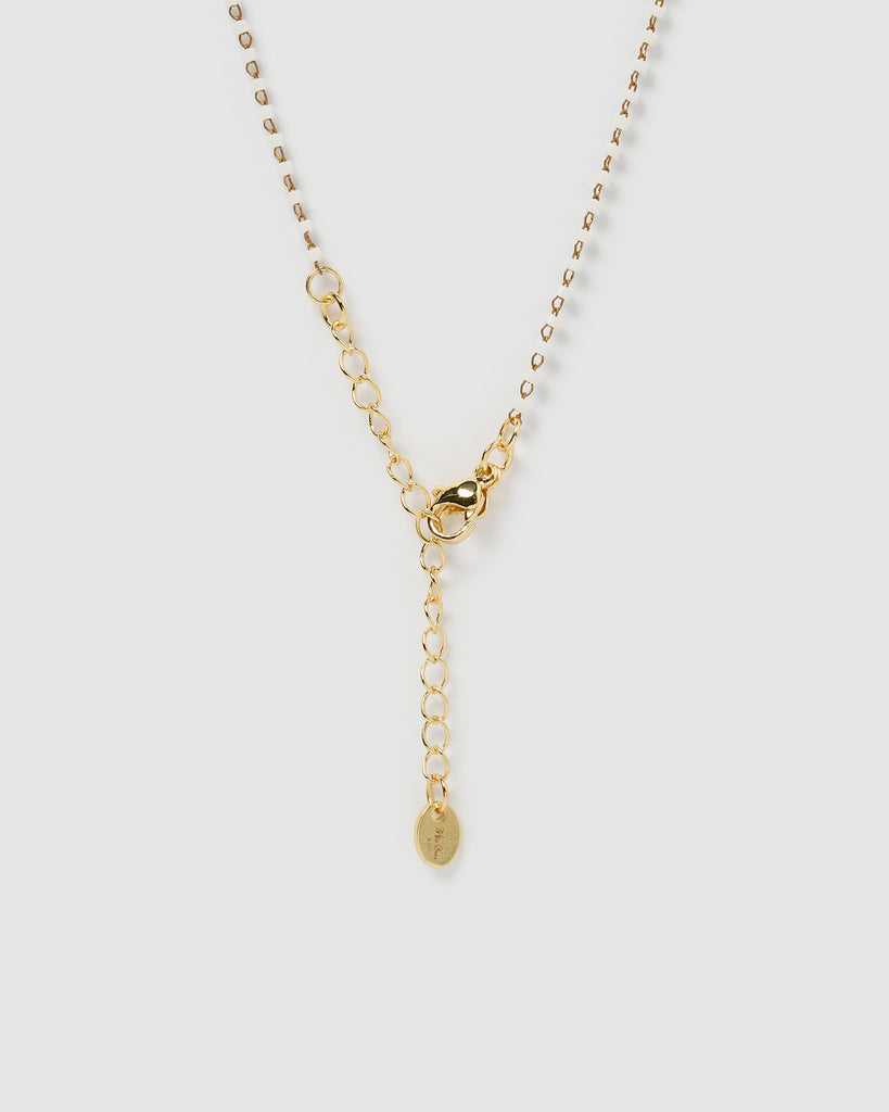 Miz Casa & Co Kelsey Necklace White Pearl