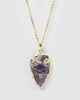 Miz Casa & Co Atlas Stone Necklace Amethyst