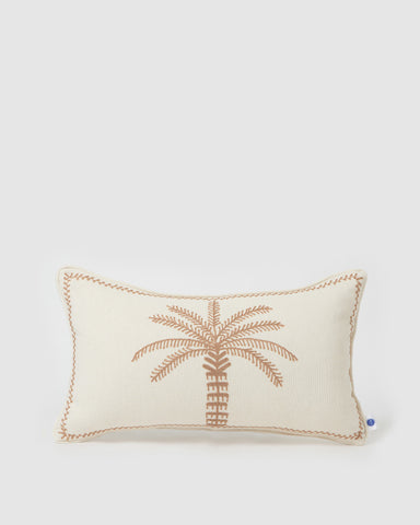 Miz Casa & Co Palm Pillow Case Beige